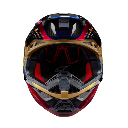 Alpinestars S-M10 Era Crosshelm Geel Rood