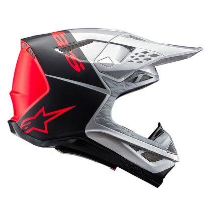 Alpinestars S-M10 Flood Crosshelm Zilver
