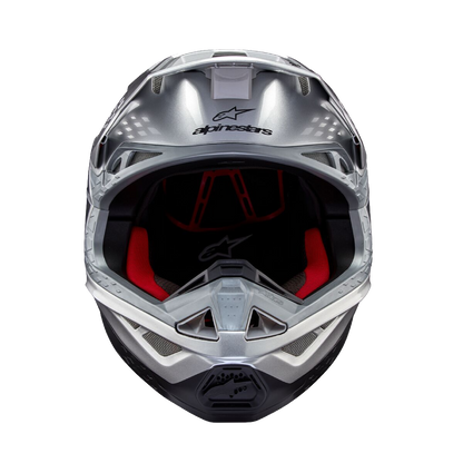 Alpinestars S-M10 Flood Crosshelm Zilver