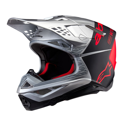 Alpinestars S-M10 Flood Crosshelm Zilver