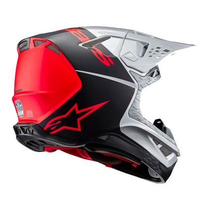 Alpinestars S-M10 Flood Crosshelm Zilver