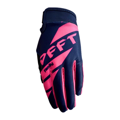 Deft Family EQVLNT Track Crosshandschoenen Donker Blauw Roze