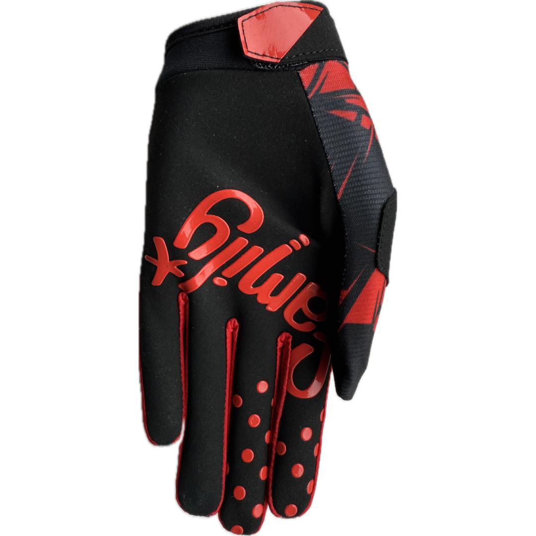 Deft Family EQVLNT Solid Crosshandschoenen Zwart Rood