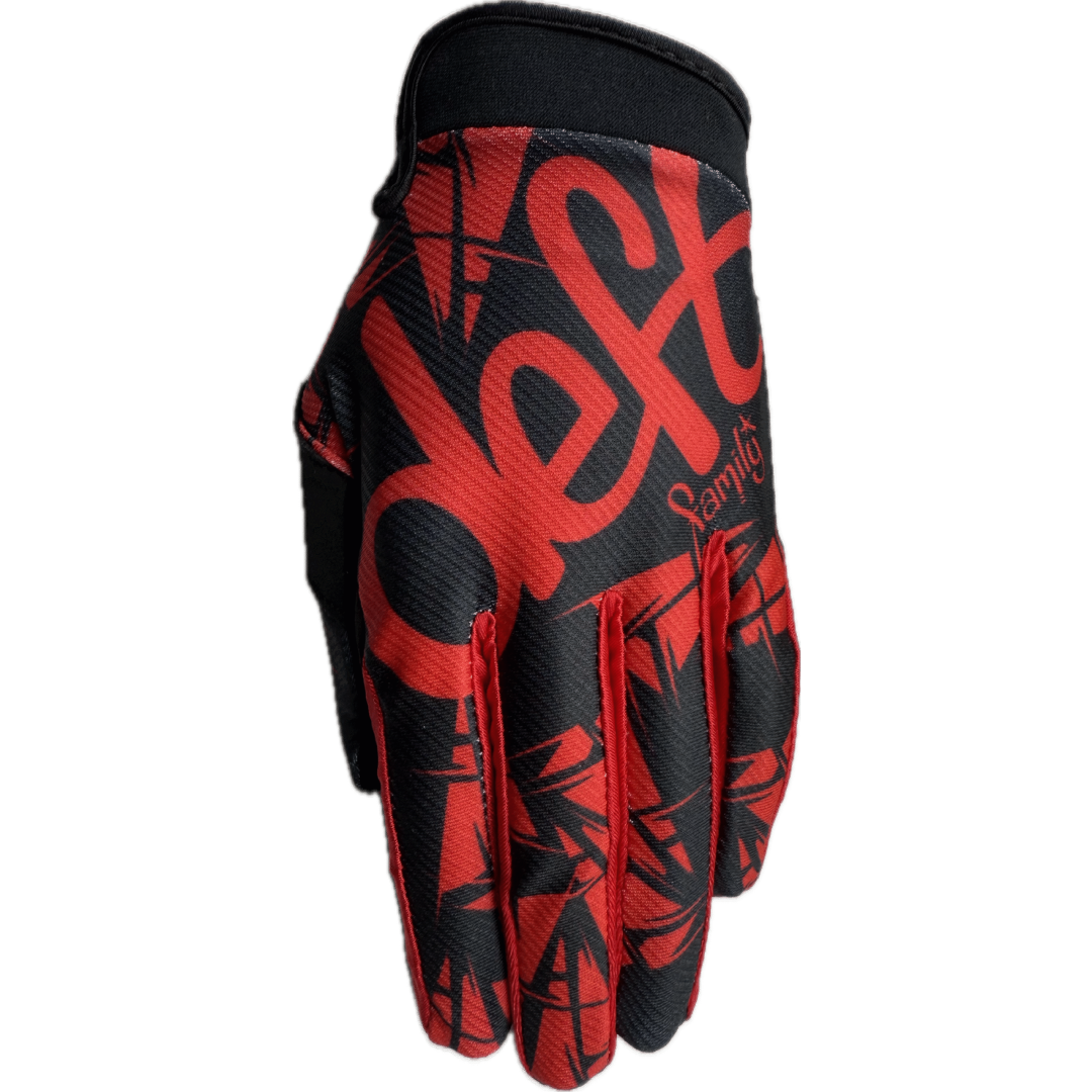 Deft Family EQVLNT Solid Crosshandschoenen Zwart Rood