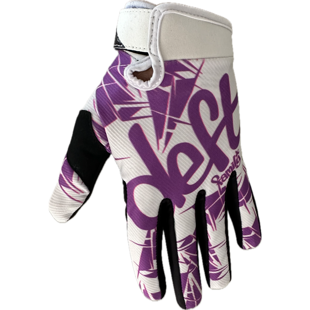 Deft Family EQVLNT Solid Kinder Crosshandschoenen Wit Paars