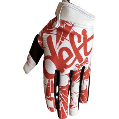 Deft Family EQVLNT Solid Kinder Crosshandschoenen Wit Rood