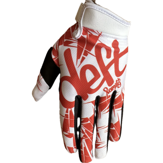 Deft Family EQVLNT Solid Kinder Crosshandschoenen Wit Rood