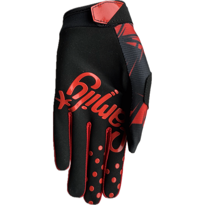 Deft Family EQVLNT Solid Kinder Crosshandschoenen Zwart Rood