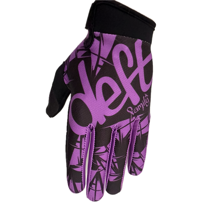 Deft Family EQVLNT Solid Crosshandschoenen Zwart Paars