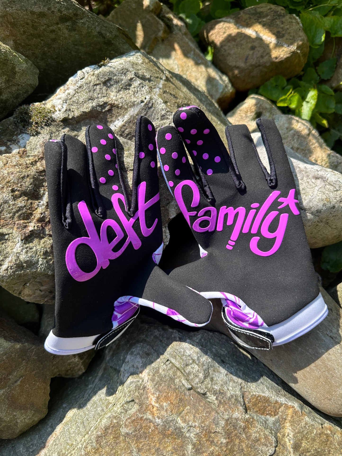 Deft Family EQVLNT Solid Crosshandschoenen Wit Paars