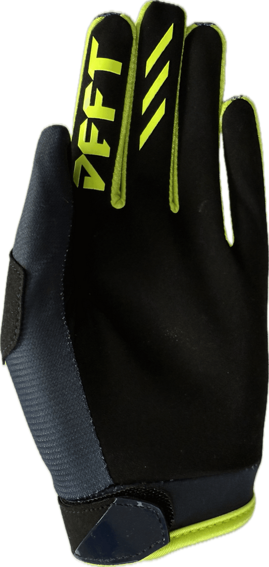 Deft Family EQVLNT Track Crosshandschoenen Marineblauw Fluor Geel