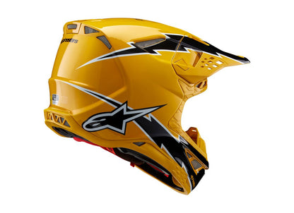 Alpinestars S-M10 Ampress Crosshelm Zwart Geel