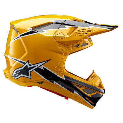 Alpinestars S-M10 Ampress Crosshelm Zwart Geel