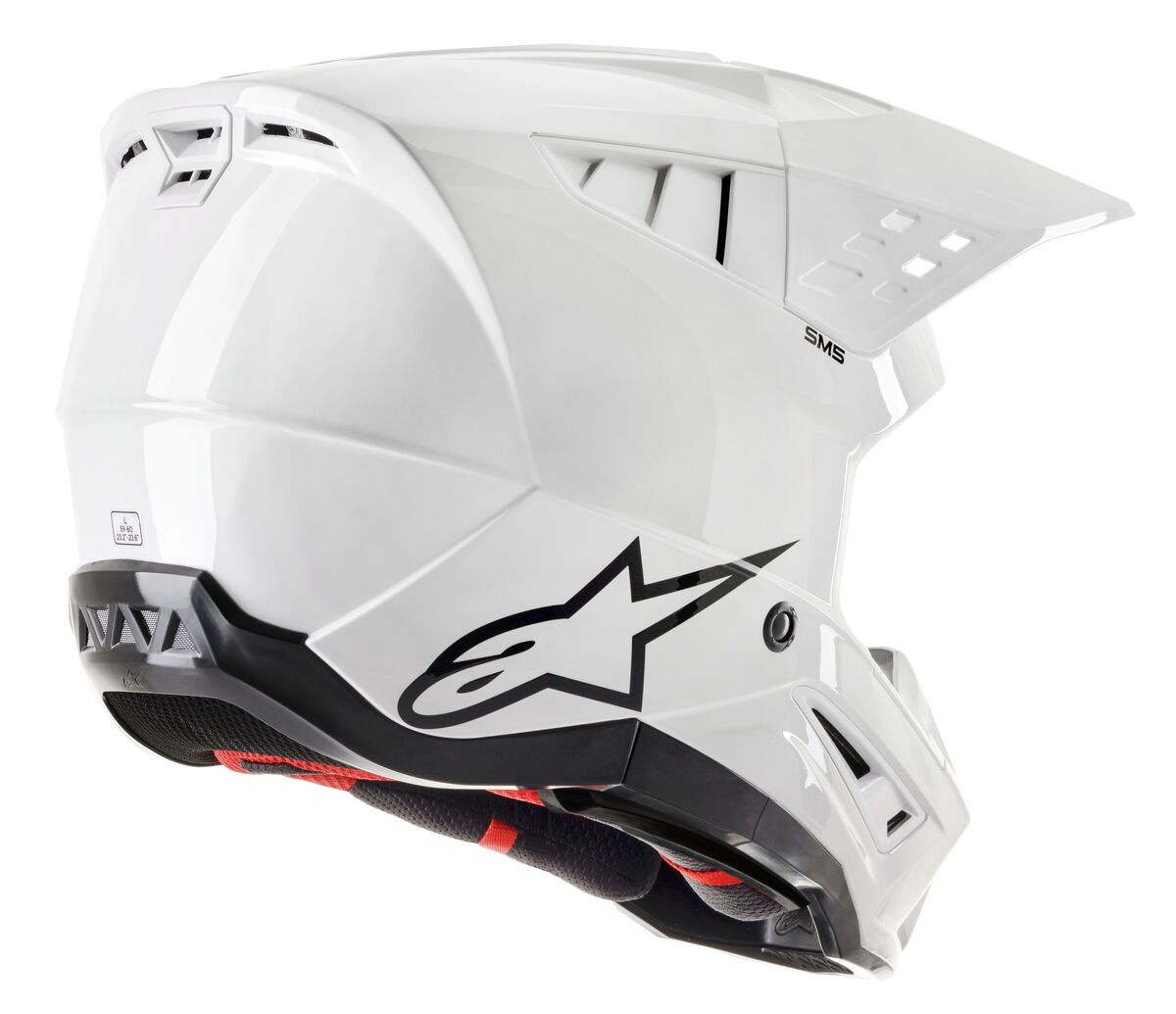 Alpinestars S-M5 Solid Crosshelm Wit