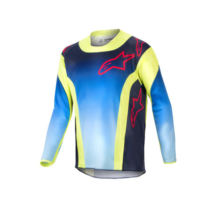 Alpinestars Racer Hoen Geel Blauw Crossshirt