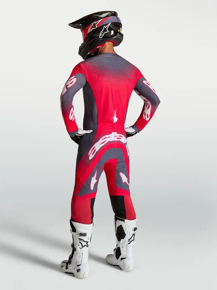 Alpinestars Supertech Hinten AFD Rood Crossbroek