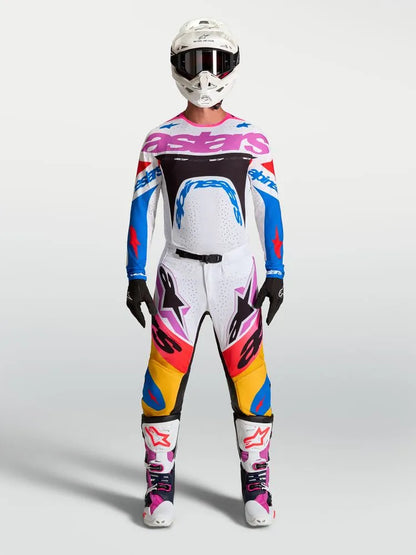 Alpinestars Supertech Dyna Wit Blauw Crossshirt