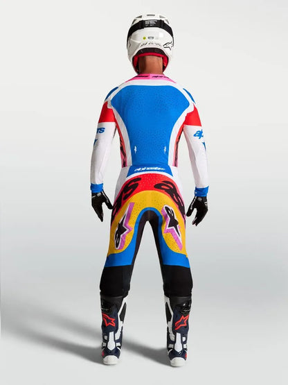 Alpinestars Supertech Dyna Wit Blauw Crossshirt