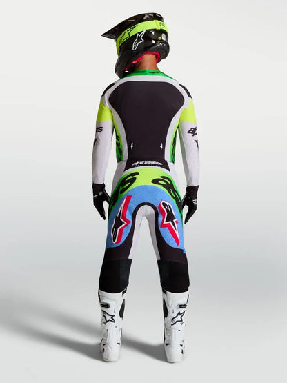 Alpinestars Supertech Dyna Grijs Groen Crossbroek