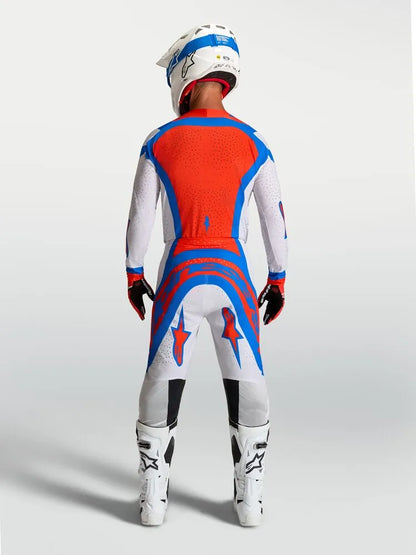 Alpinestars Supertech Vesta Lichtgrijs Blauw Crossbroek