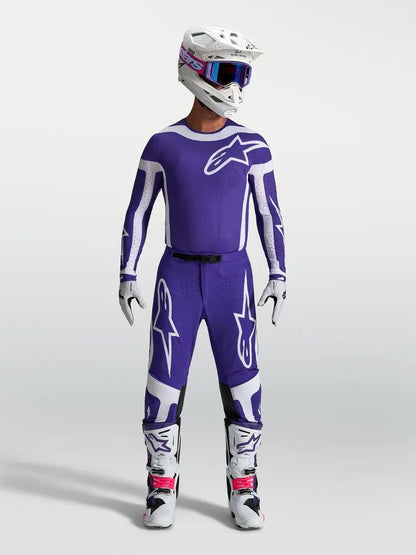 Alpinestars Supertech Vesta Blauw Wit Crossbroek