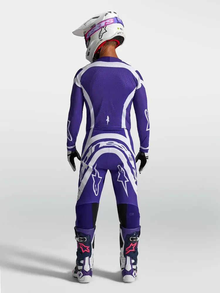 Alpinestars Supertech Vesta Blauw Wit Crossbroek