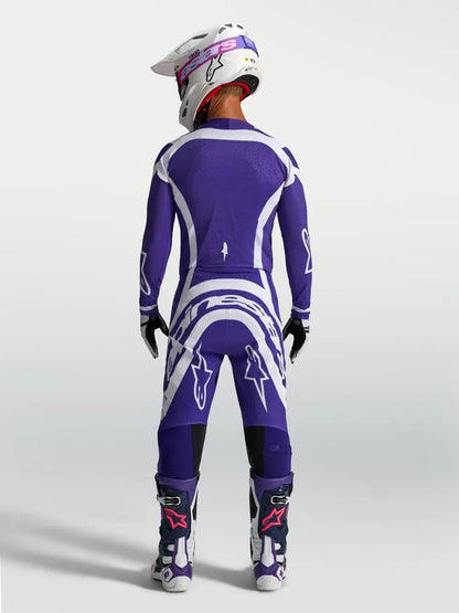 Alpinestars Supertech Vesta Blauw Wit Crossbroek