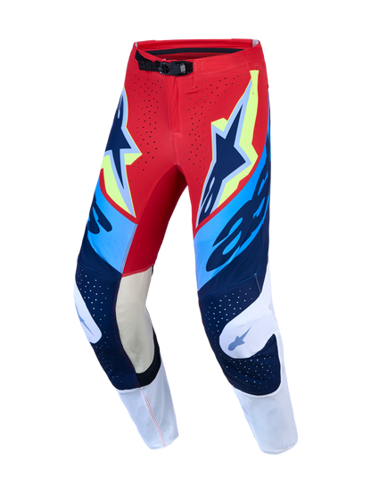 Alpinestars Supertech Dyna Rood Blauw Crossbroek