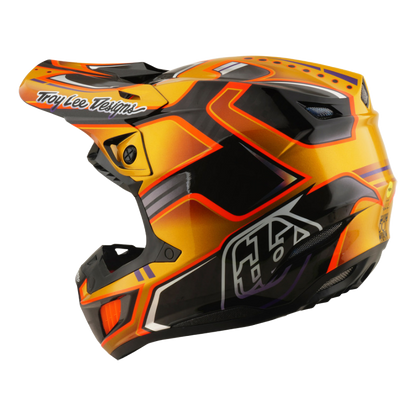 Troy Lee Designs SE5 Carbon Crest Crosshelm Goud