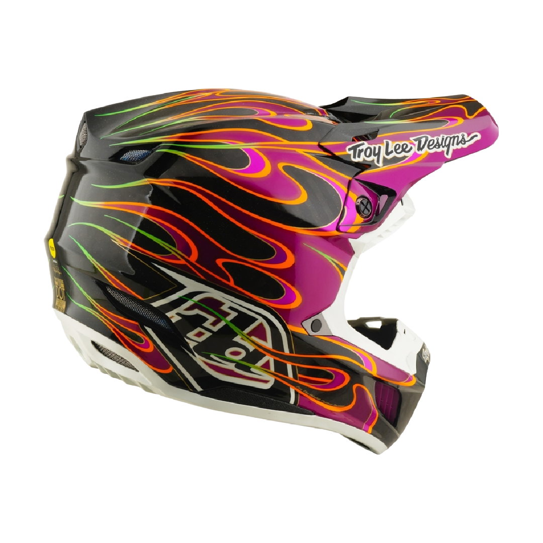 Troy Lee Designs SE5 Carbon Torched Crosshelm Paars