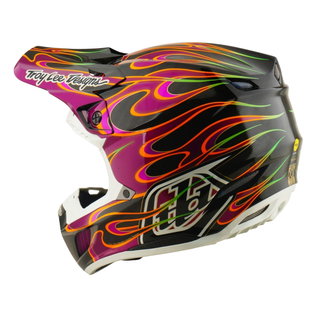 Troy Lee Designs SE5 Carbon Torched Crosshelm Paars
