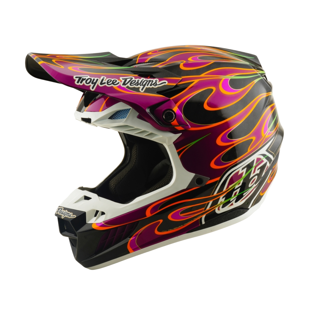 Troy Lee Designs SE5 Carbon Torched Crosshelm Paars