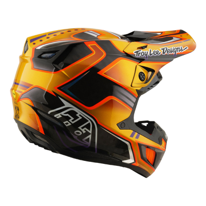 Troy Lee Designs SE5 Carbon Crest Crosshelm Goud