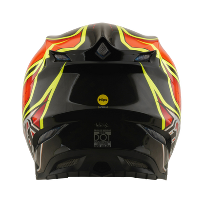 Troy Lee Designs SE5 Carbon Wings Crosshelm Rood