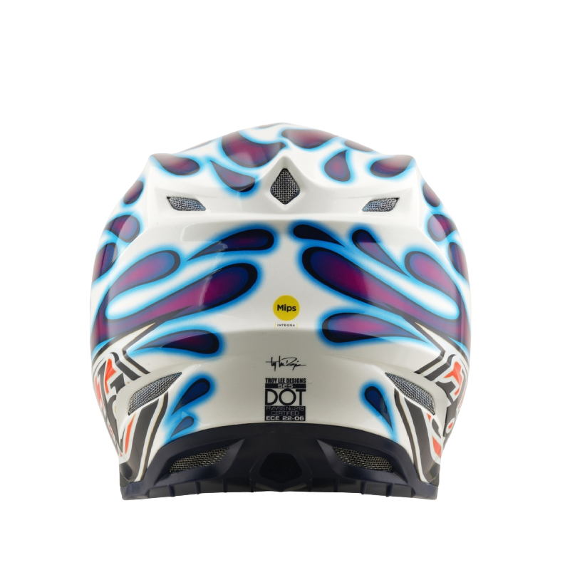 Troy Lee Designs SE5 Overspray Crosshelm Wit