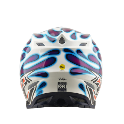 Troy Lee Designs SE5 Overspray Crosshelm Wit