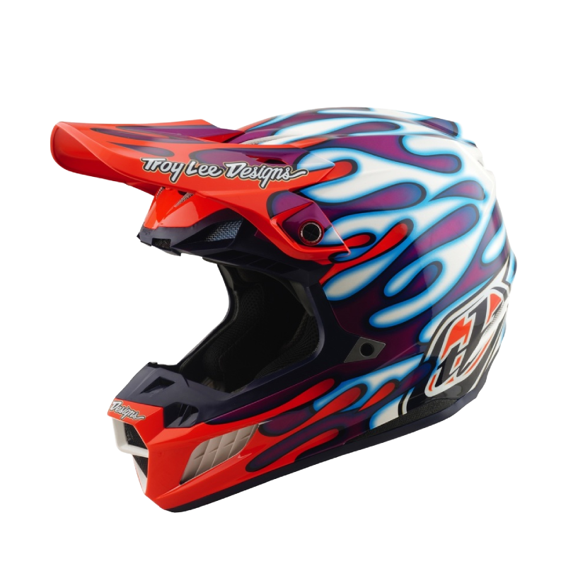 Troy Lee Designs SE5 Overspray Crosshelm Wit