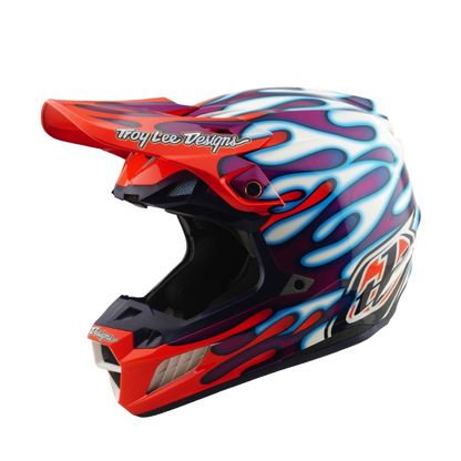 Troy Lee Designs SE5 Overspray Crosshelm Wit