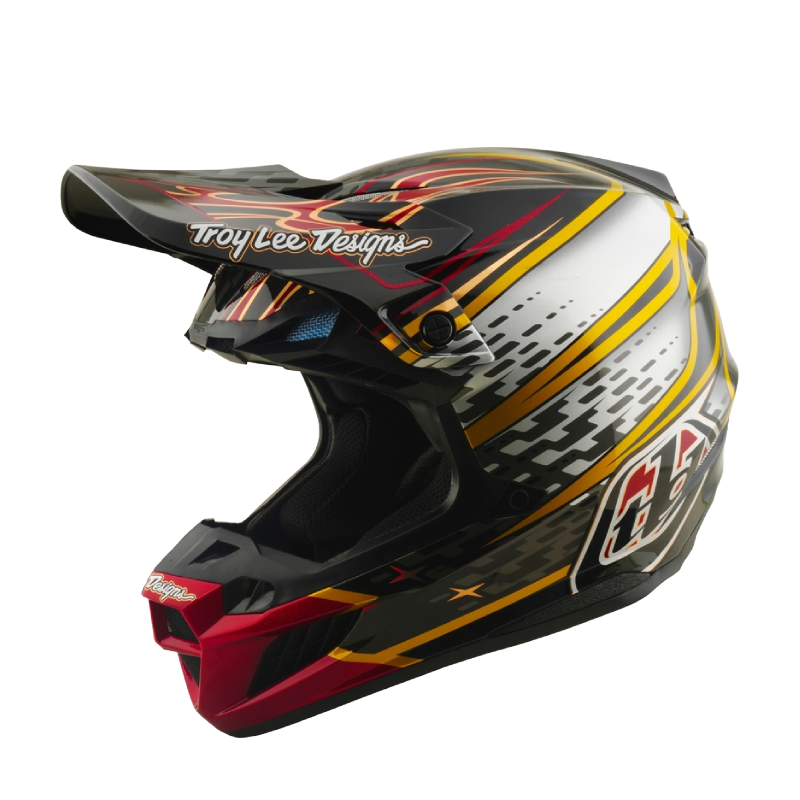 Troy Lee Designs SE5 Wings Crosshelm Zwart