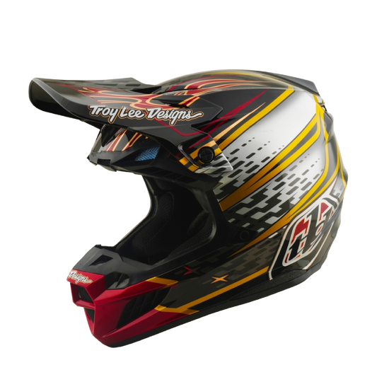 Troy Lee Designs SE5 Wings Crosshelm Zwart