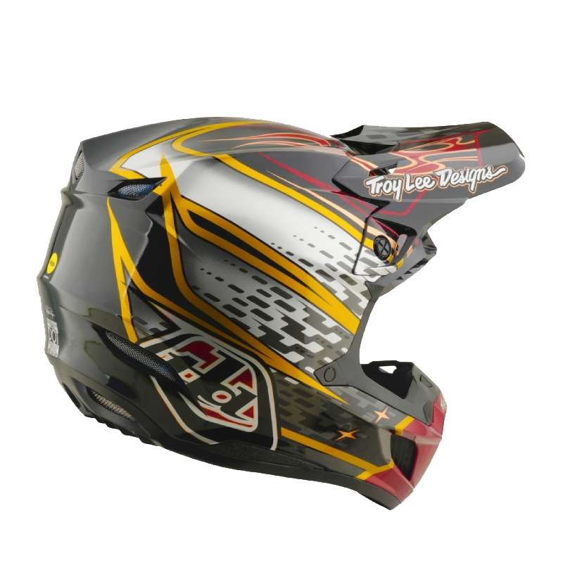 Troy Lee Designs SE5 Wings Crosshelm Zwart