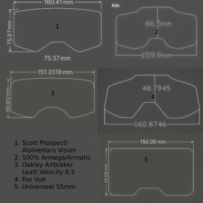 VIZOR-X Anti-Stick Performance Film & Lens Protector 2-stuks